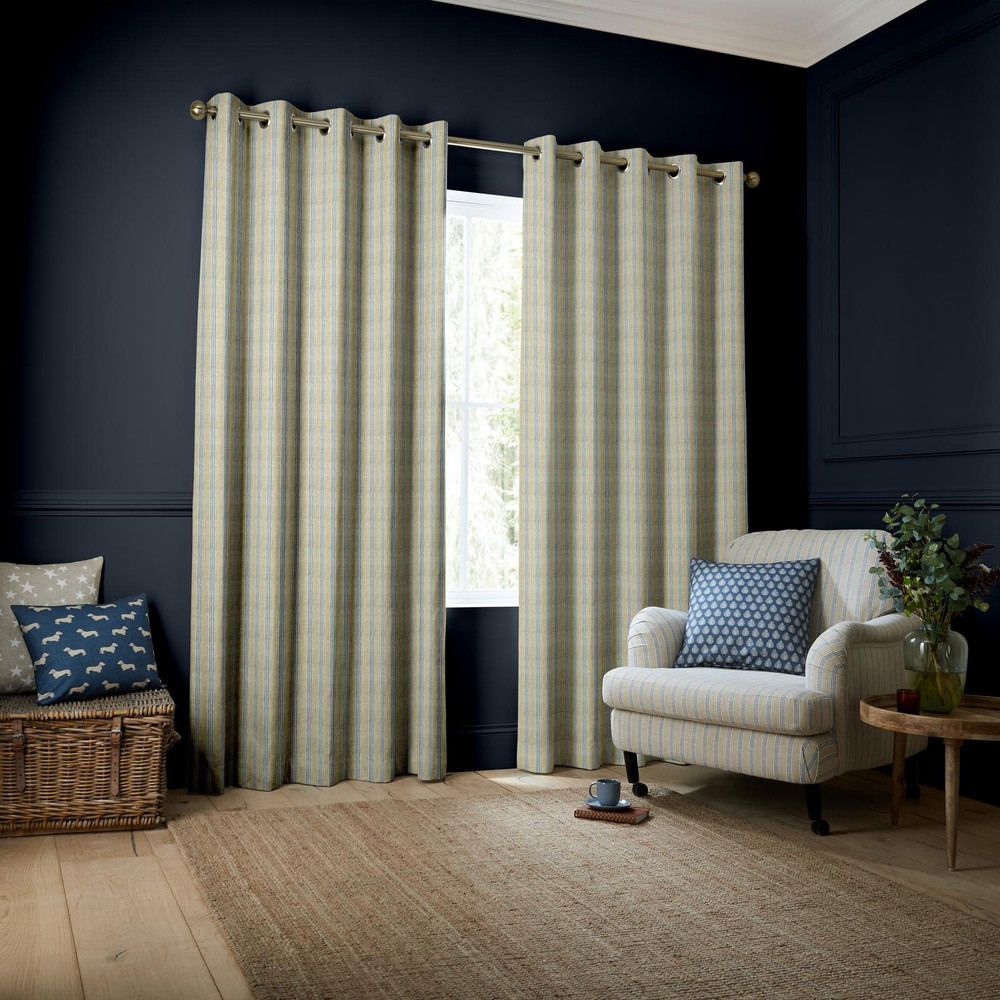 George Stripe Indigo Curtains by Emily Bond - 131033cur_ROOMSET_02.jpg