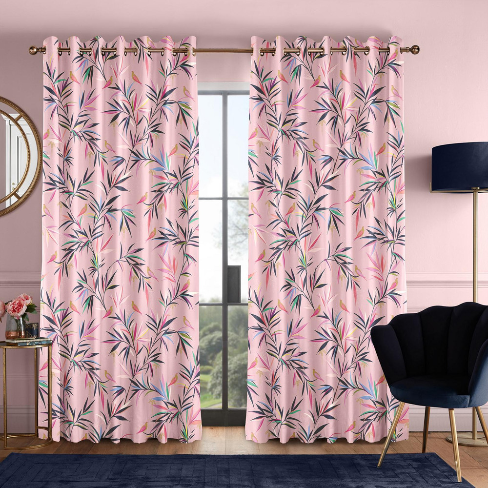 Bamboo Soft Pink Curtains - 130744cur_ROOMSET_01.jpg