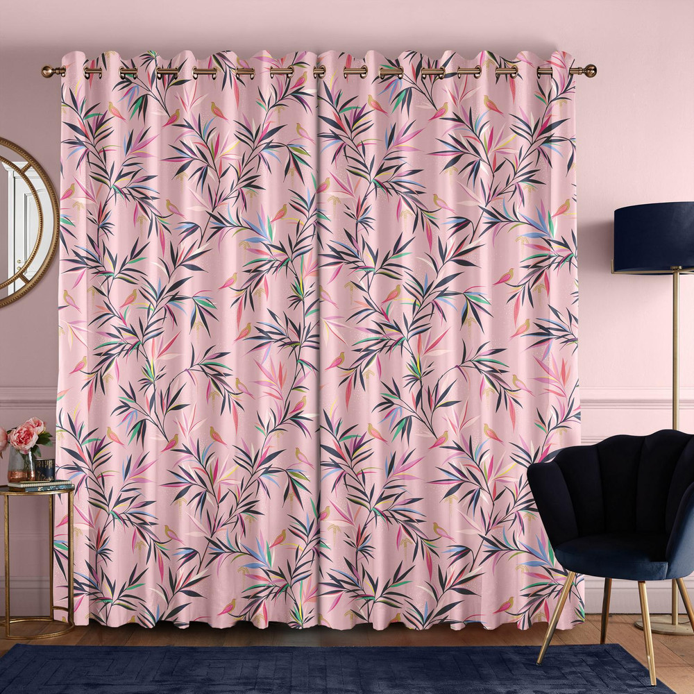 Bamboo Soft Pink Curtains - 130744cur_ROOMSET_02.jpg