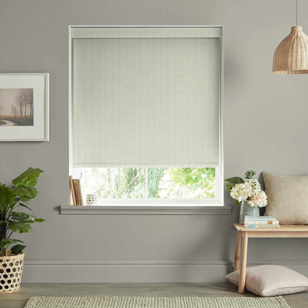Stamford Stripe Sage Roller Blind by Sophie Allport - 130808rol_ROOMSET_01.jpg