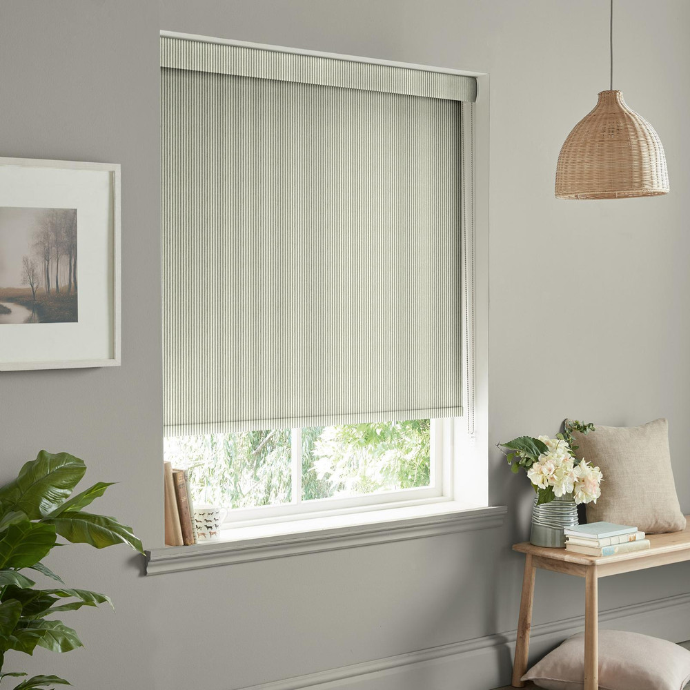 Stamford Stripe Sage Roller Blind by Sophie Allport - 130808rol_ROOMSET_02.jpg