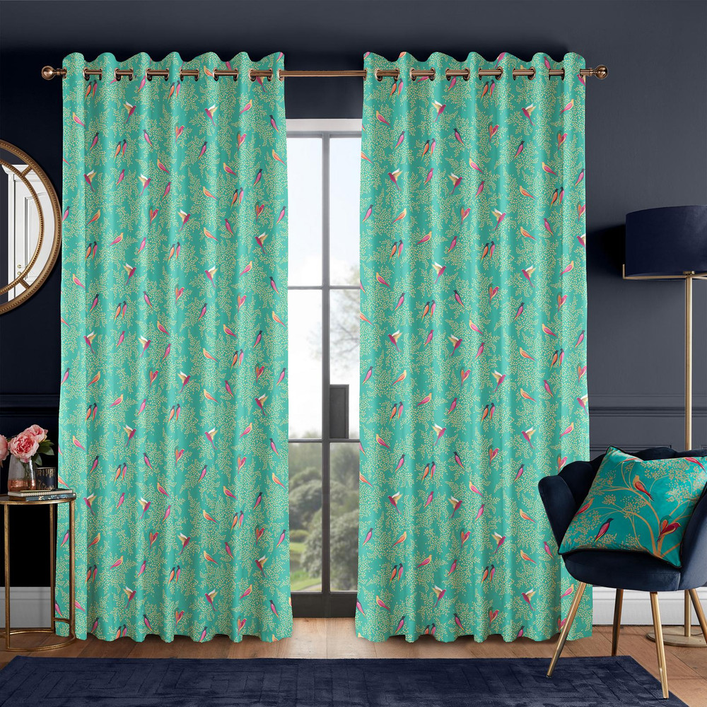 Green Birds Curtains by Sara Miller - 131088cur_ROOMSET_01.jpg