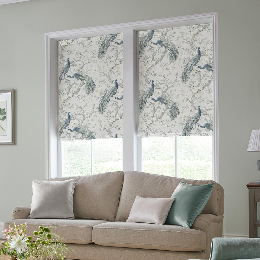 Belvedere Midnight Roman Blind by Laura Ashley - 130666rom_ROOMSET_02.jpg