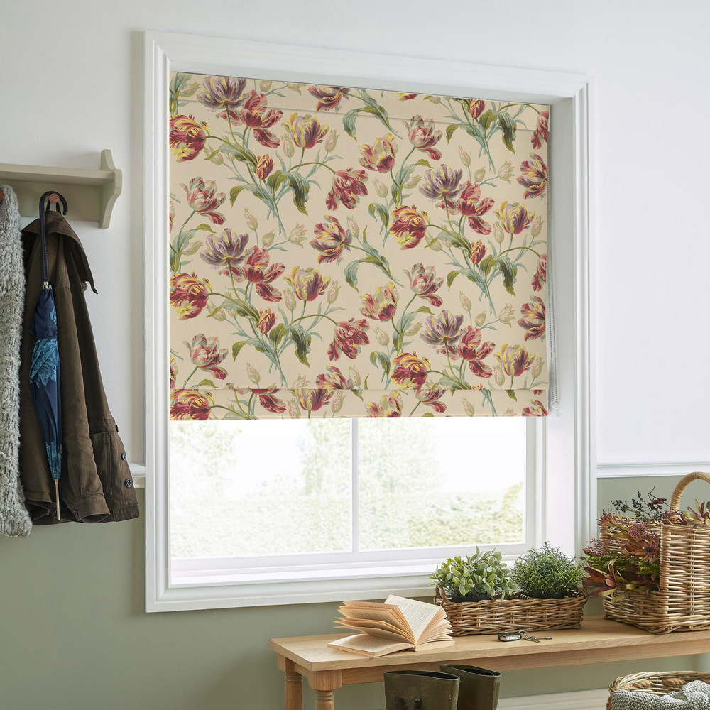 Gosford Cranberry Roman Blind by Laura Ashley - 130681rom_ROOMSET_02.jpg