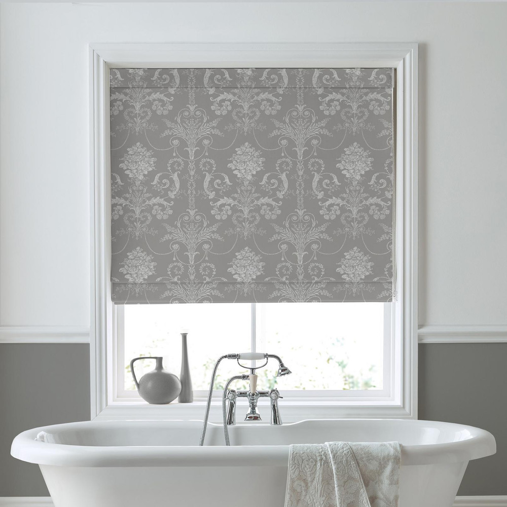Josette Steel Roman Blind by Laura Ashley - 130695rom_ROOMSET_01.jpg