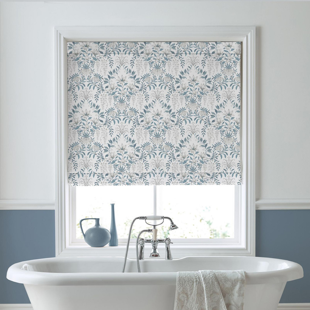 Parterre Off White & Seaspray Roman Blind by Laura Ashley - 130704rom_ROOMSET_01.jpg