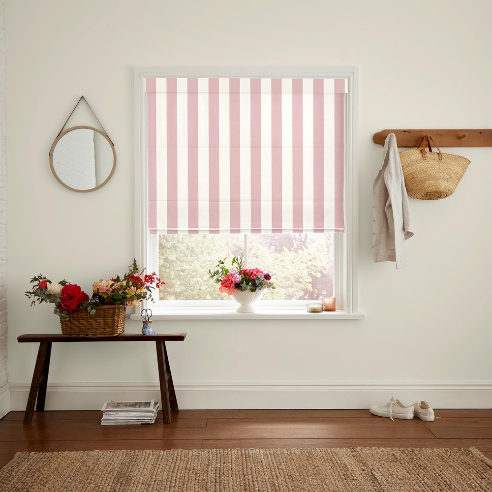 Canopy Stripe Pink Roman Blind by Cath Kidston - 130926rom_ROOMSET_01.jpg