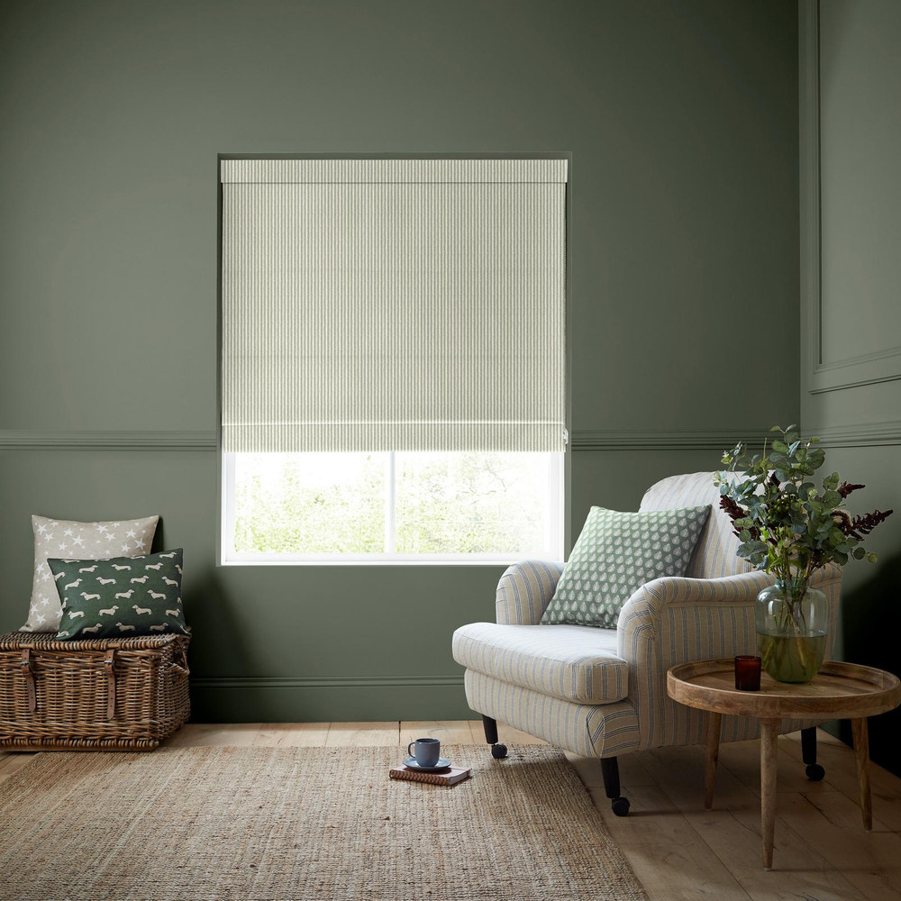 Oscar Stripe Sage Roman Blind by Emily Bond - 130626rom_ROOMSET_02.jpg