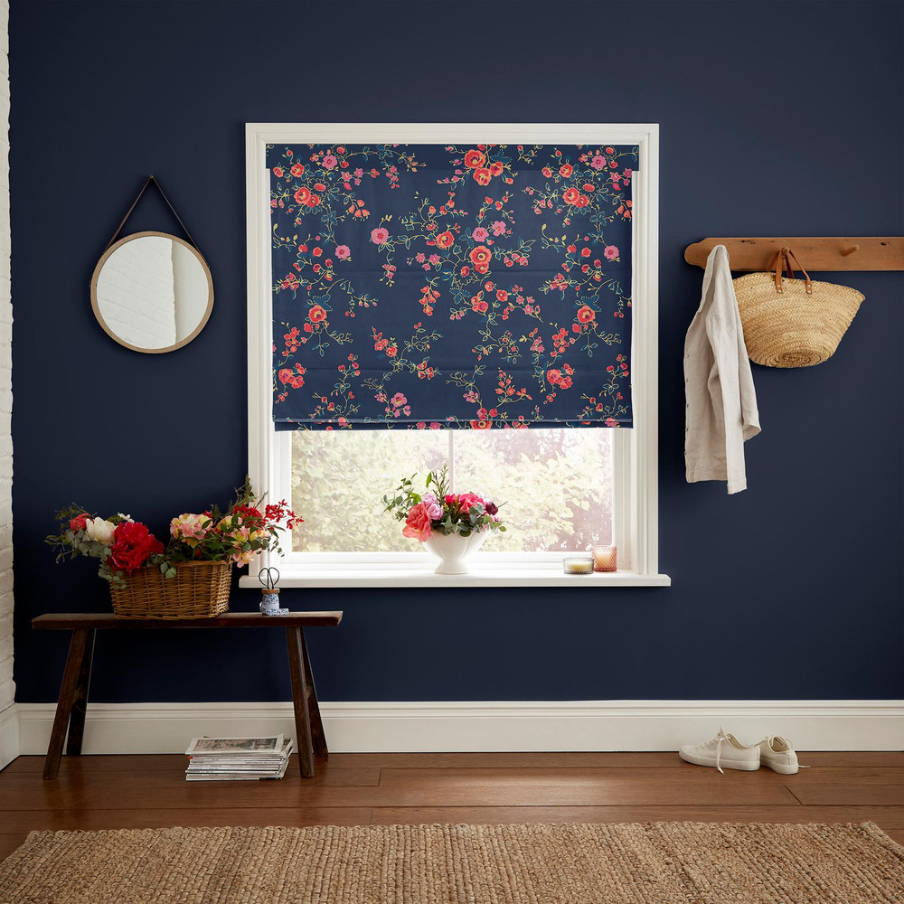 Millfield Blossom Navy Roman Blind by Cath Kidston - 130963rom_ROOMSET_01.jpg
