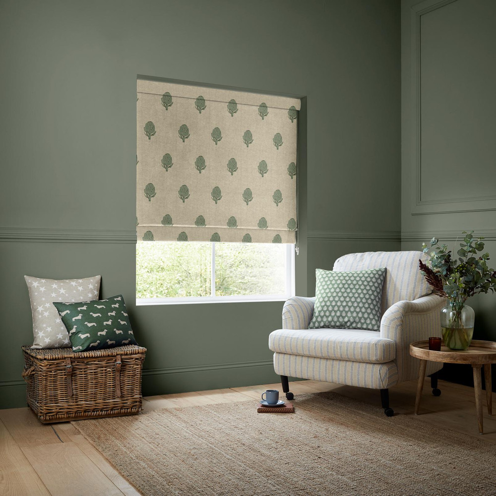 Globe Fern Roman Blind by Emily Bond - 131051rom_ROOMSET_02.jpg