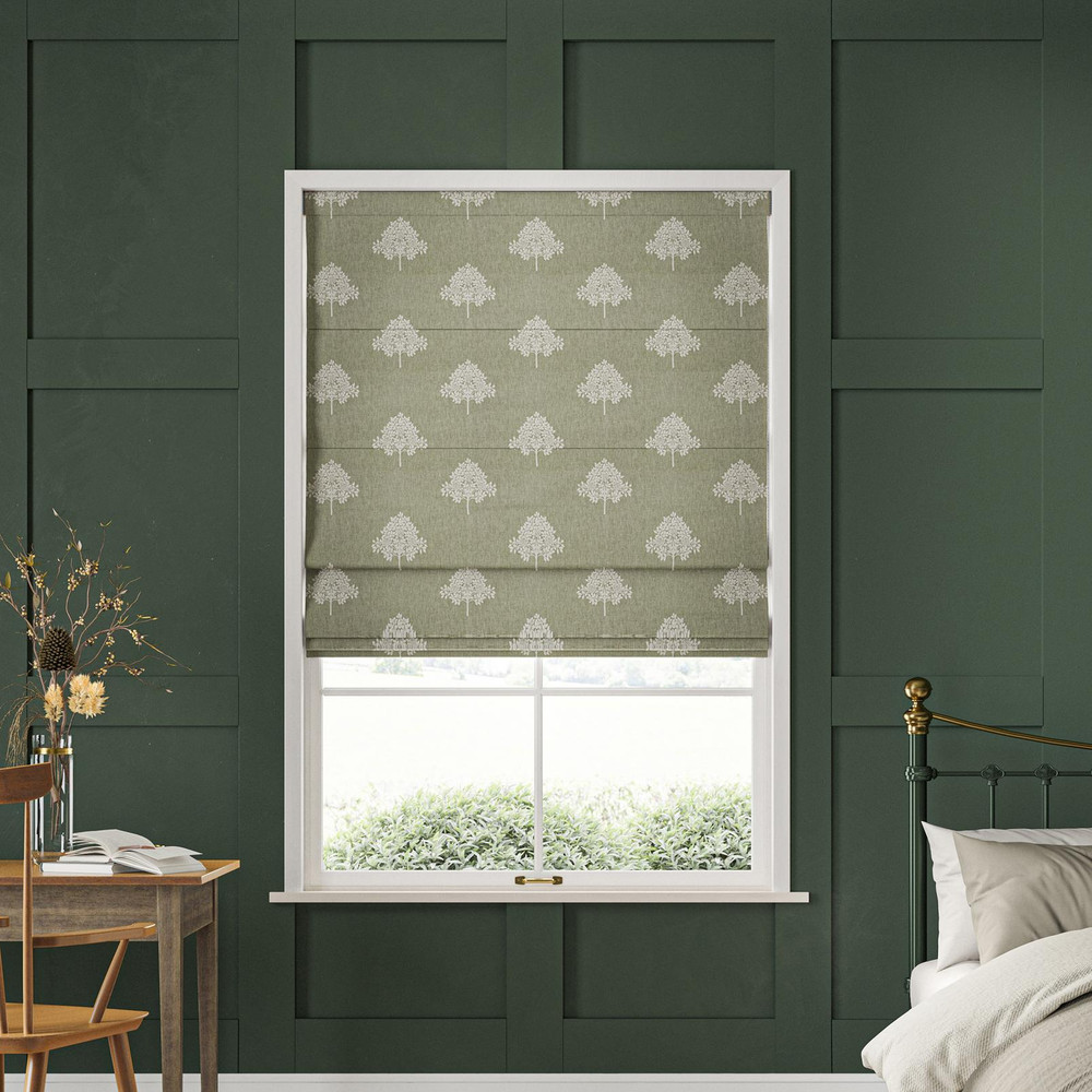 Marigold Tree Embroidery Nettle Roman Blind by William Morris At Home - 130850rom_ROOMSET_01.jpg
