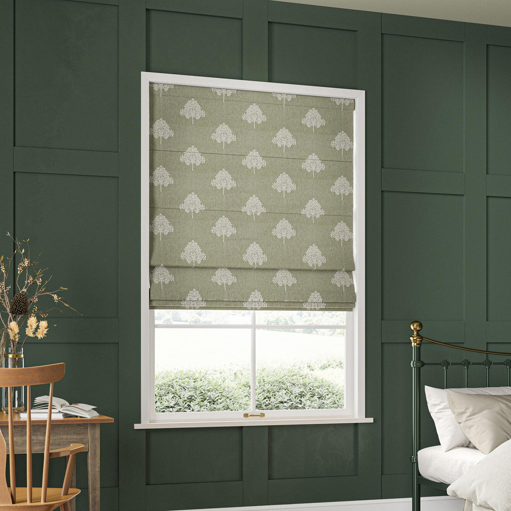 Marigold Tree Embroidery Nettle Roman Blind by William Morris At Home - 130850rom_ROOMSET_02.jpg