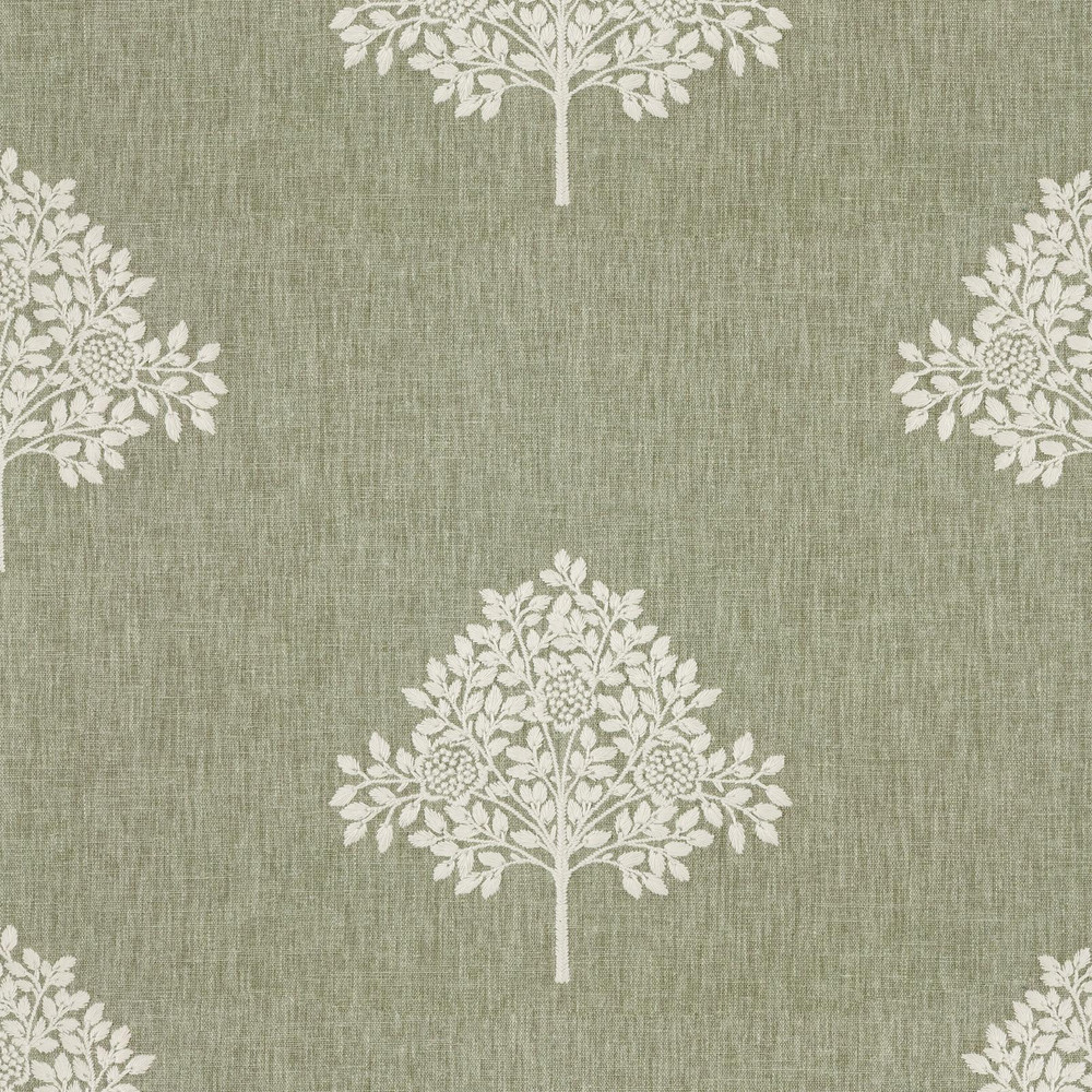 Marigold Tree Embroidery Nettle Roman Blind - 130850rom_DETAIL_01.jpg