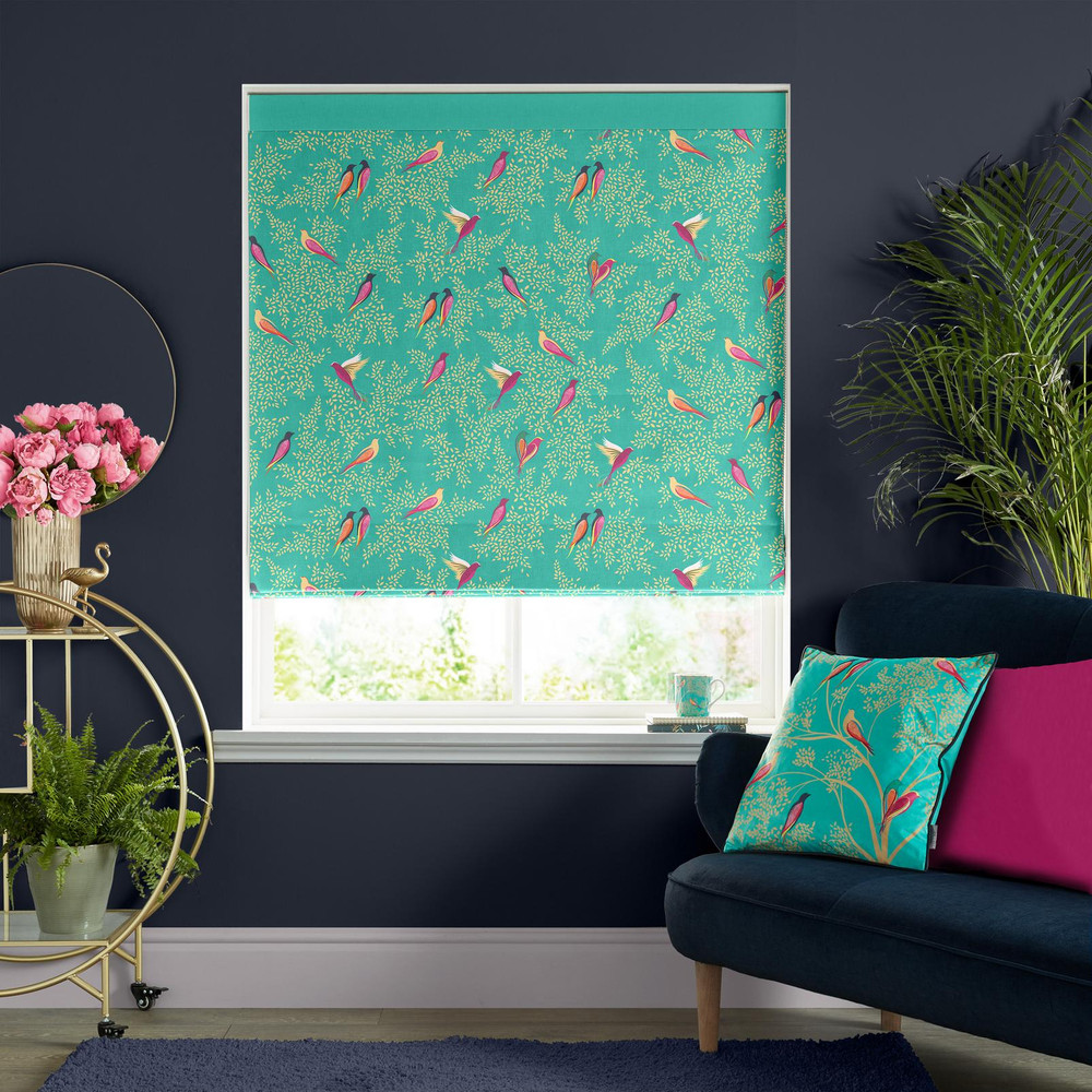 Green Birds Roman Blind - 131088rom_ROOMSET_01.jpg