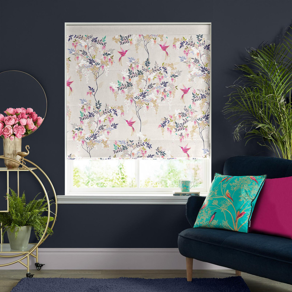 Hummingbird Oyster Roman Blind by Sara Miller - 131112rom_ROOMSET_01.jpg