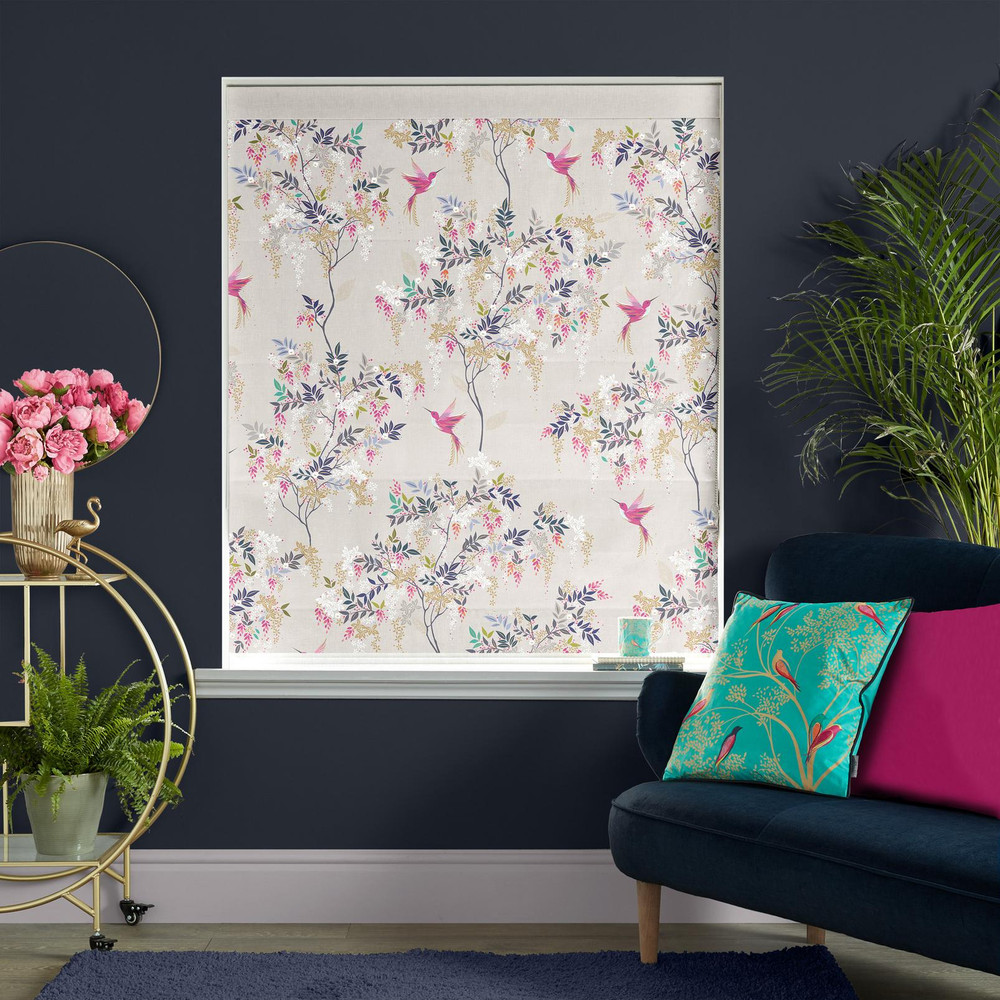 Hummingbird Oyster Roman Blind by Sara Miller - 131112rom_ROOMSET_02.jpg