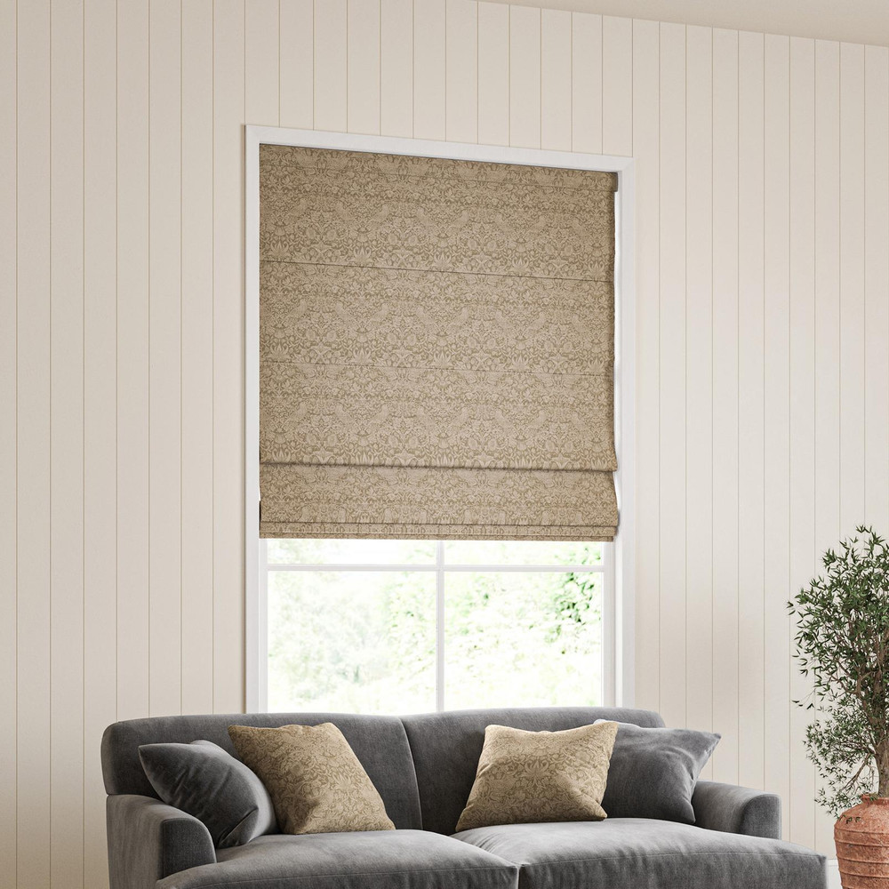 Strawberry Thief Woven Walnut Roman Blind - 130893rom_ROOMSET_02.jpg