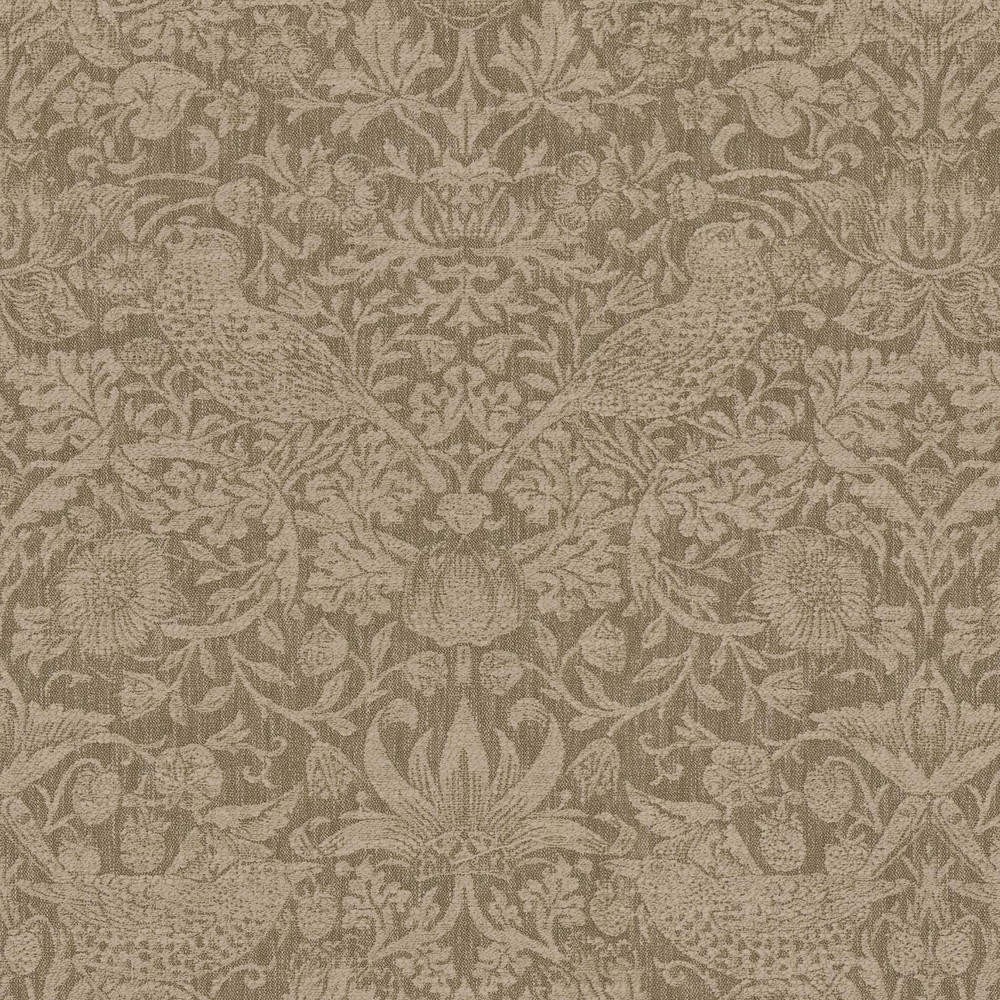 Strawberry Thief Woven Walnut Roman Blind - 130893rom_DETAIL_01.jpg