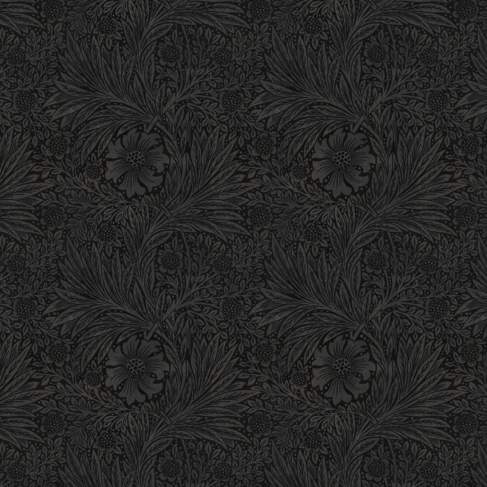 Marigold Velvet Charcoal Roman Blinds by William Morris At Home - 130852rom_DETAIL_01.jpg