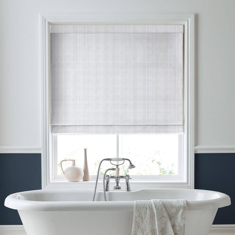 Candy Stripe French Navy Roman Blind by Laura Ashley - 130672rom_ROOMSET_01.jpg
