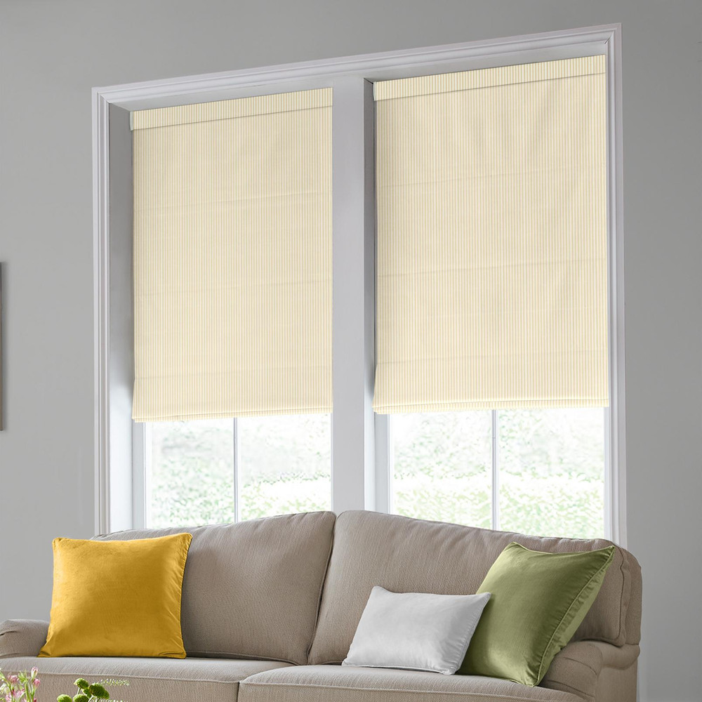 Candy Stripe Dijon Roman Blind - 130671rom_ROOMSET_02.jpg