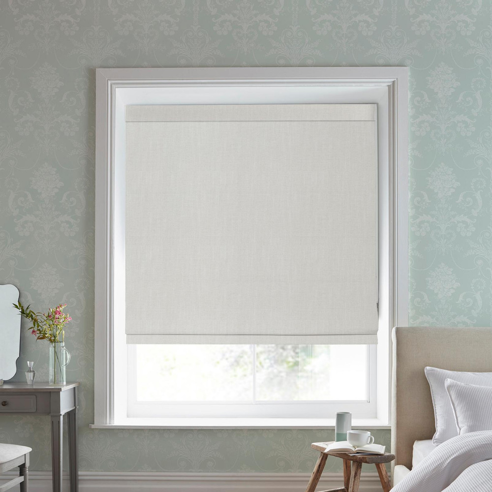 Swanson Dove Grey Roman Blind by Laura Ashley - 130725rom_ROOMSET_01.jpg