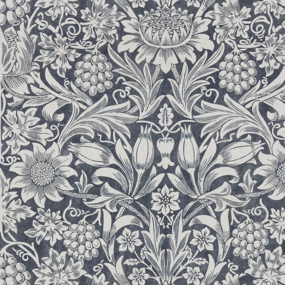 Sunflower Indigo Roman Blinds by William Morris At Home - 130894rom_DETAIL_01.jpg