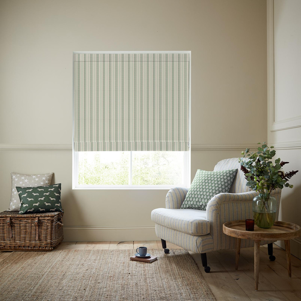 Cornish Stripe Fern Roman Blind by Emily Bond - 131030rom_ROOMSET_01.jpg