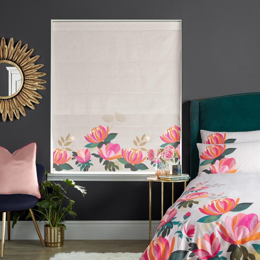 Peony Border Pale Grey Roman Blind by Sara Miller - 131128rom_ROOMSET_02.jpg