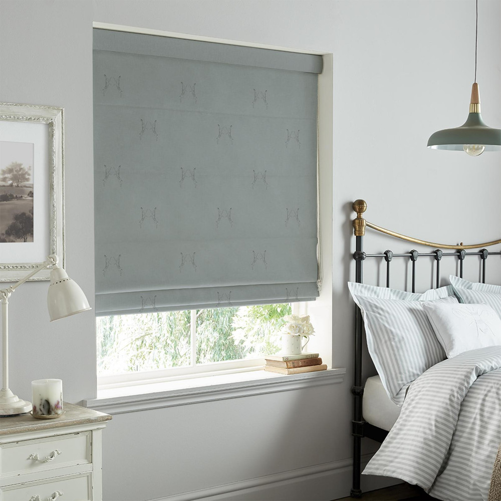 Boxing Hares Deep Duck Egg Roman Blind - 131189rom_ROOMSET_02.jpg