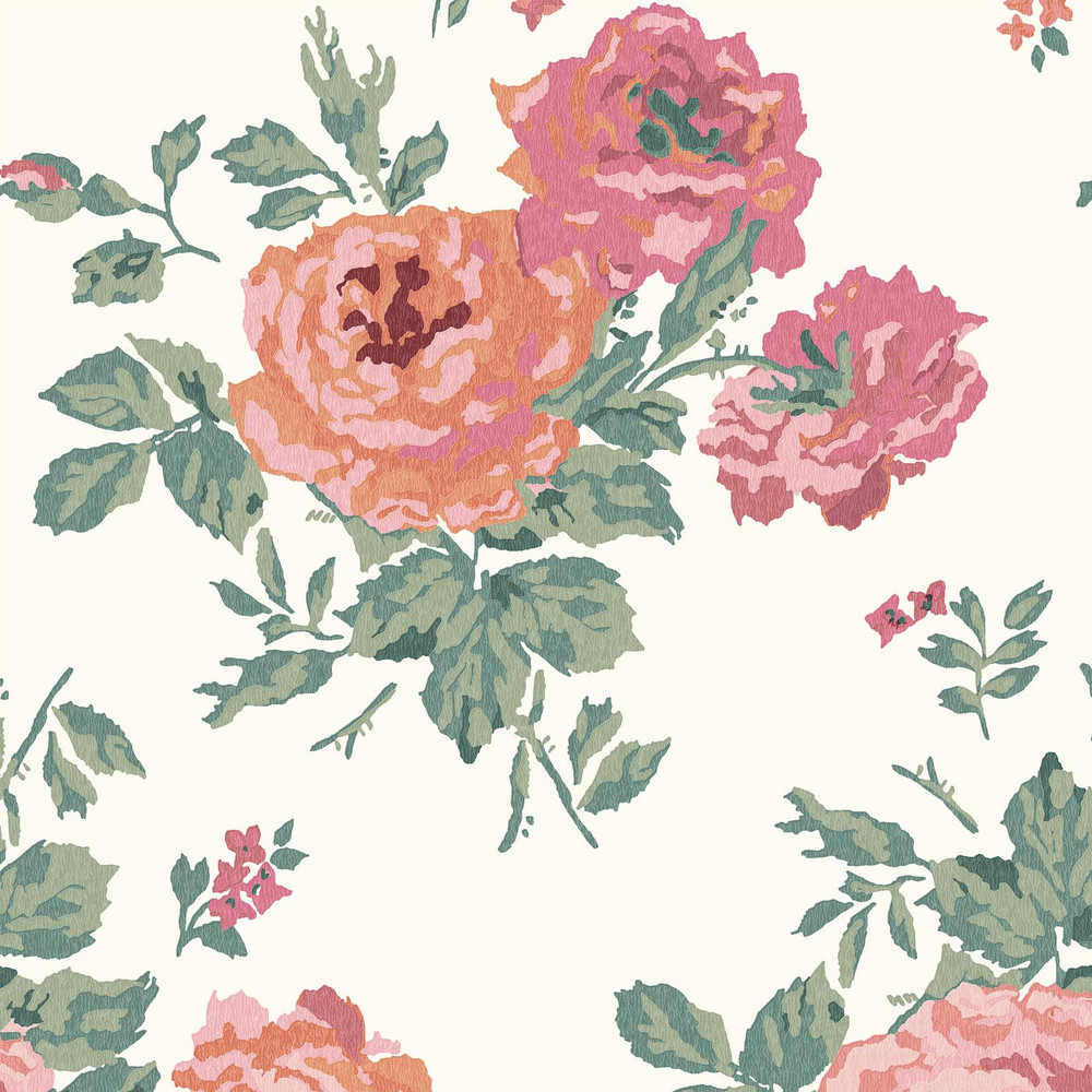Archive Rose Pink Blooms Roman Blind - 130914rom_DETAIL_01.jpg