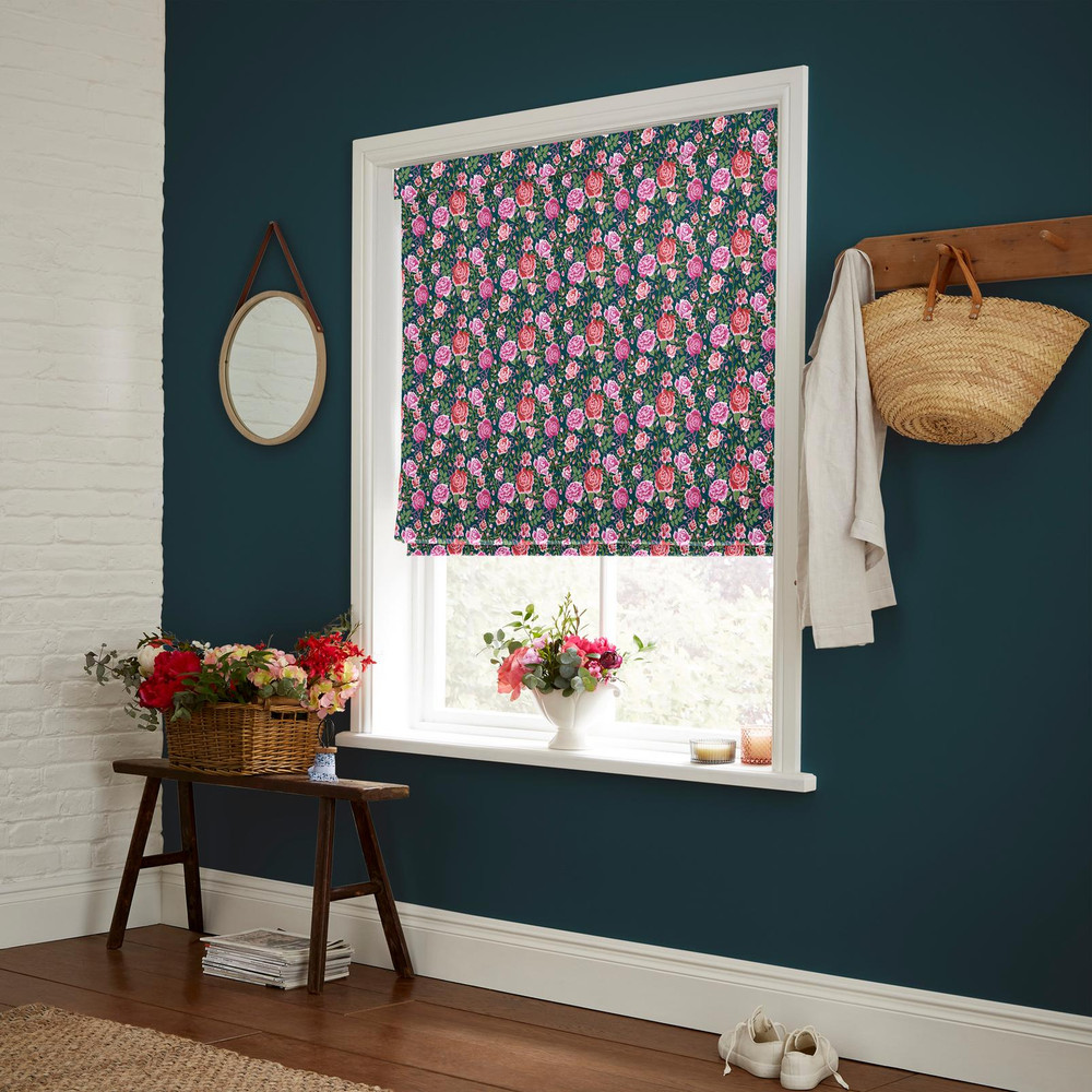 Dolly Rose Teal Roman Blind by Cath Kidston - 130950rom_ROOMSET_02.jpg