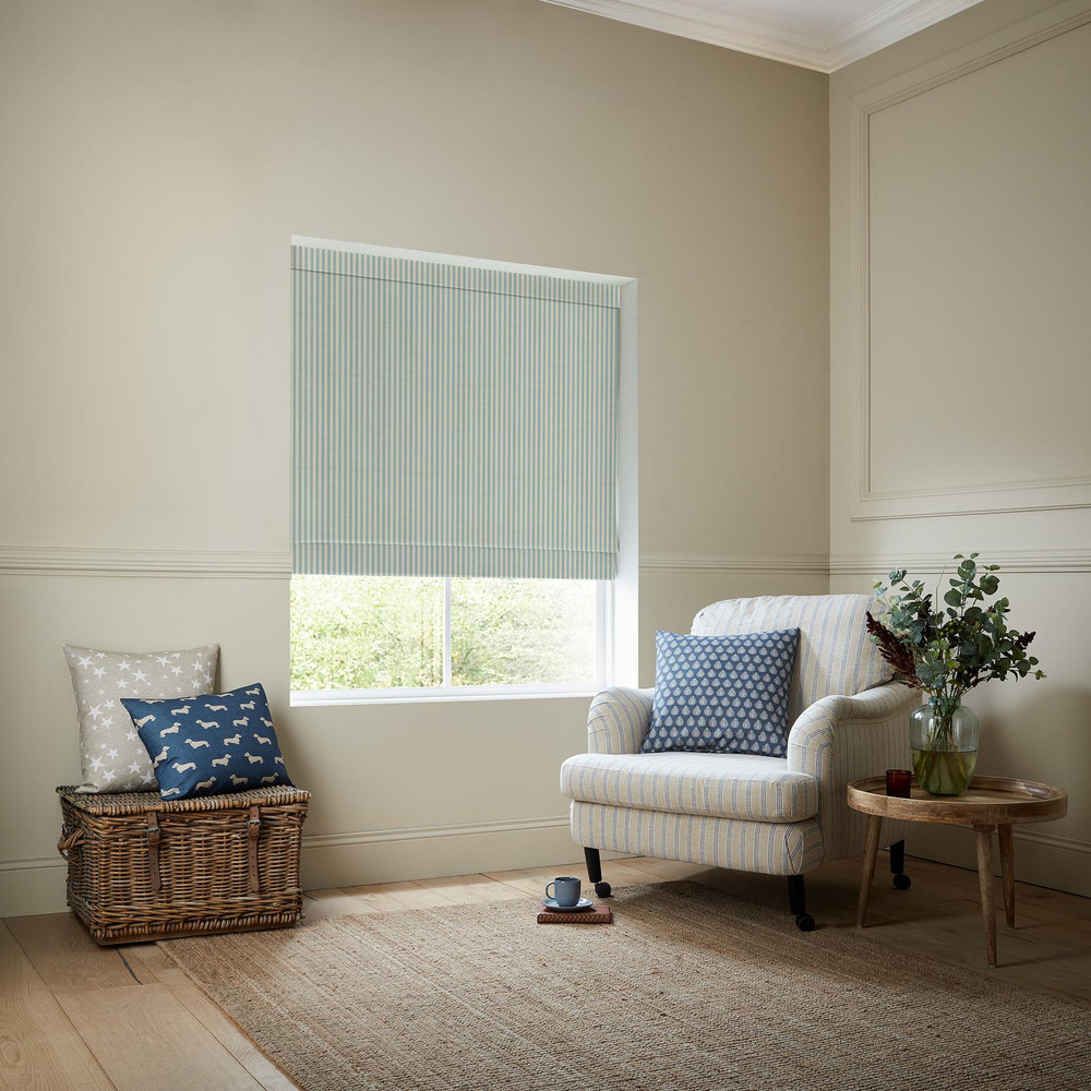 Cornish Stripe Duckegg Roman Blind by Emily Bond - 131027rom_ROOMSET_02.jpg
