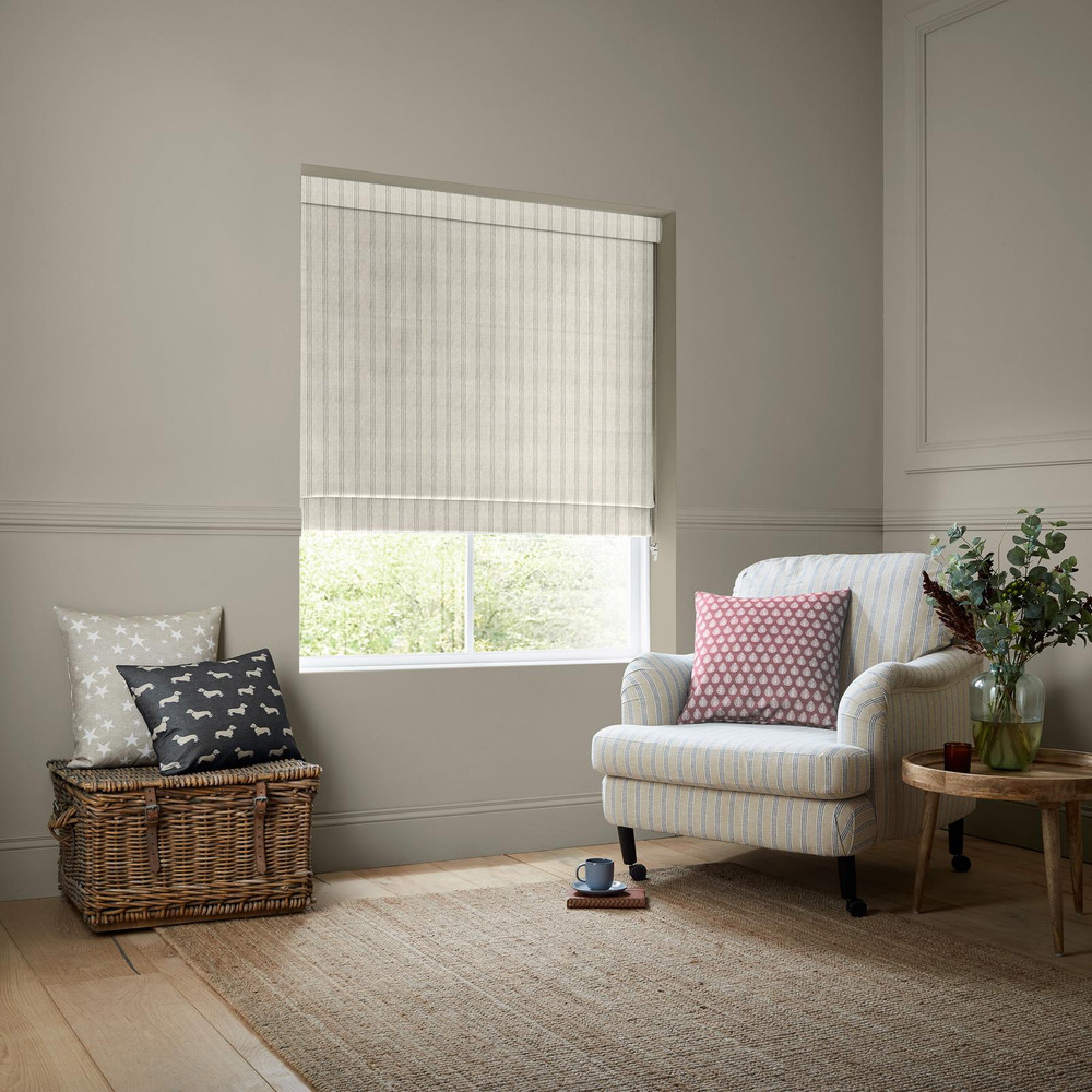 George Stripe Linen Roman Blind - 131036rom_ROOMSET_02.jpg
