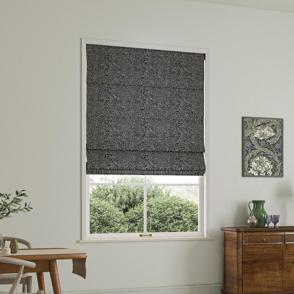 Willow Woven Indigo Roman Blind by William Morris At Home - 130909rom_ROOMSET_02.jpg