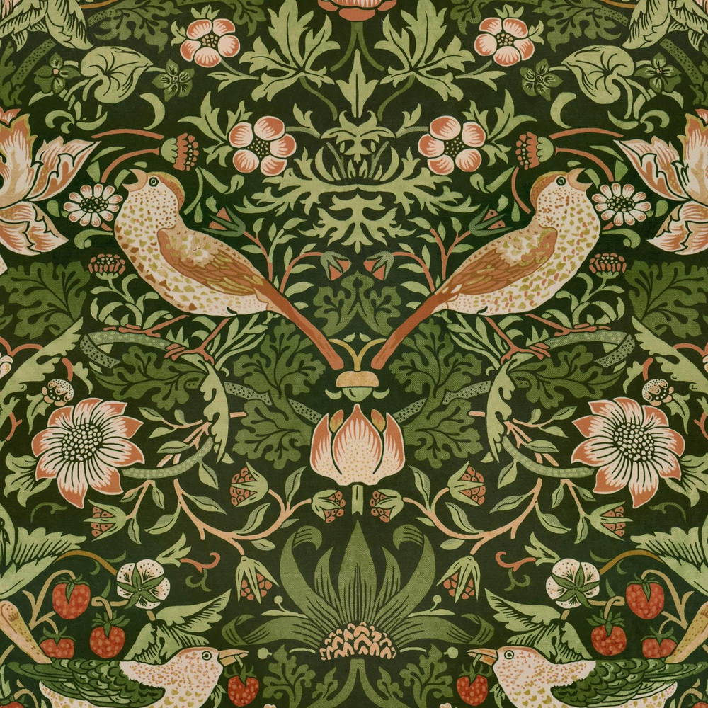 Strawberry Thief Velvet Nettle Roman Blinds - 130889rom_DETAIL_01.jpg