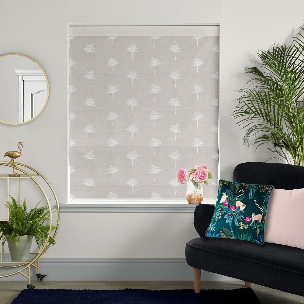 Small Palm Tree Linen Roman Blind by Sara Miller - 131136rom_ROOMSET_02.jpg