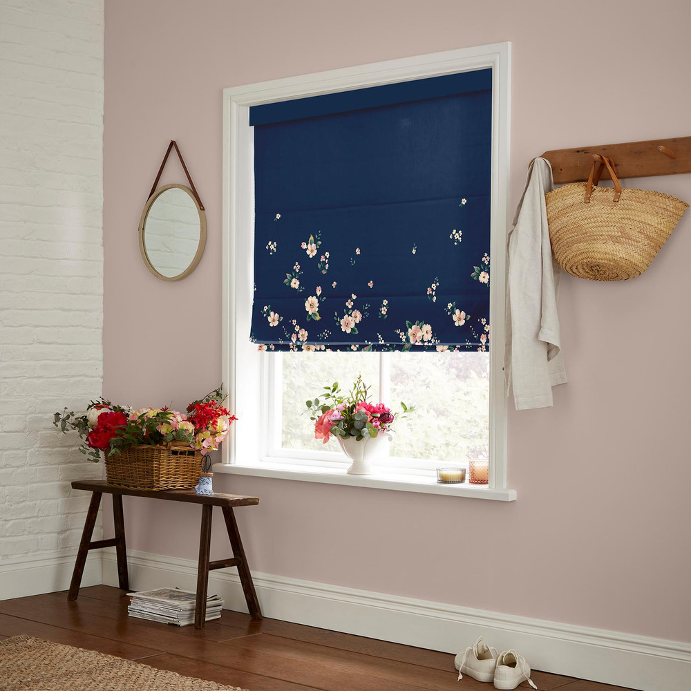 Spitalfields Border Navy Roman Blind by Cath Kidston - 130983rom_ROOMSET_02.jpg