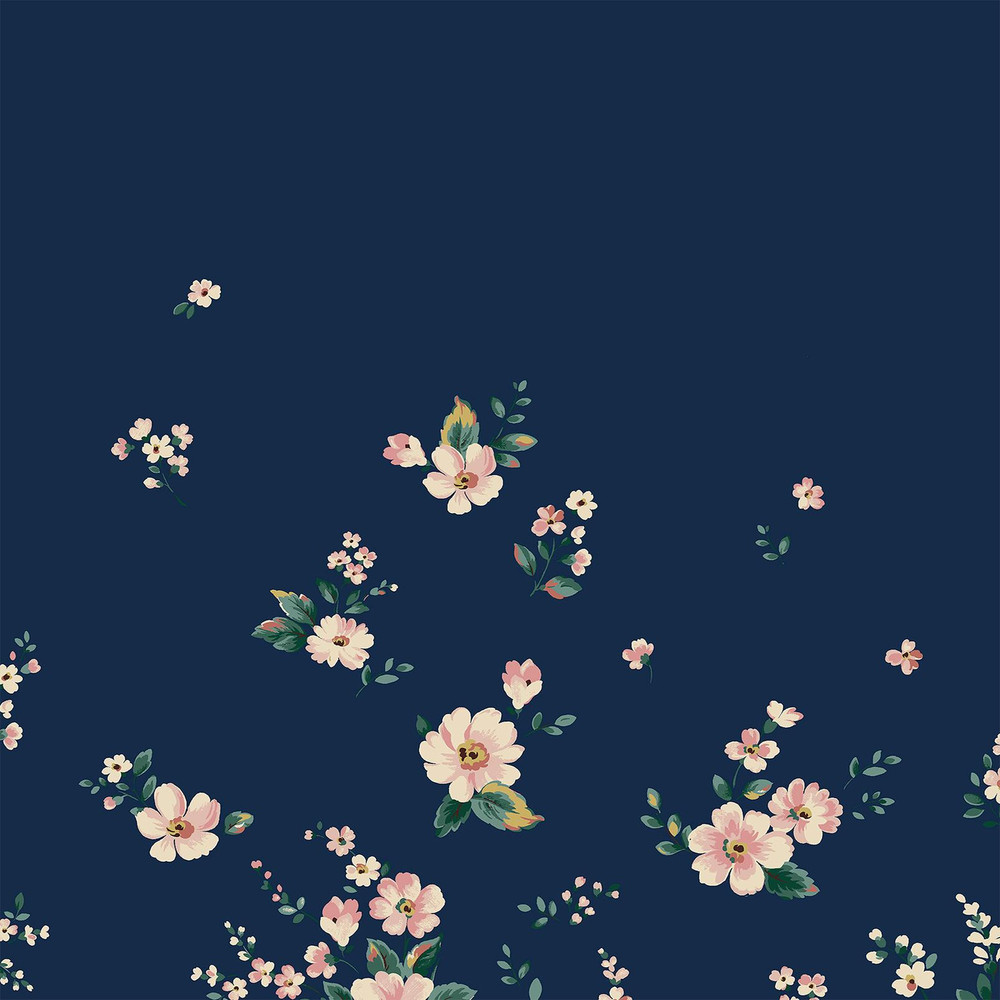 Spitalfields Border Navy Roman Blind by Cath Kidston - 130983rom_DETAIL_01.jpg