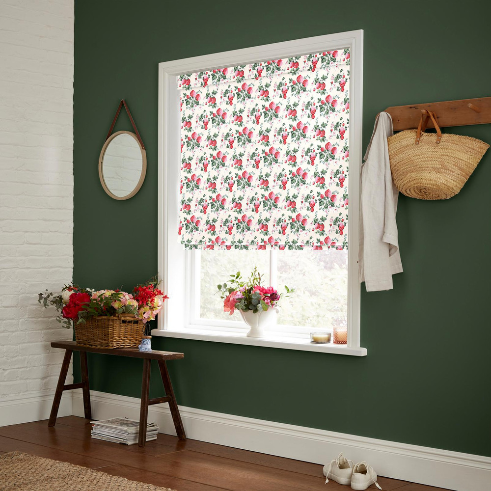 Strawberries Rose Pink Roman Blind - 130990rom_ROOMSET_02.jpg