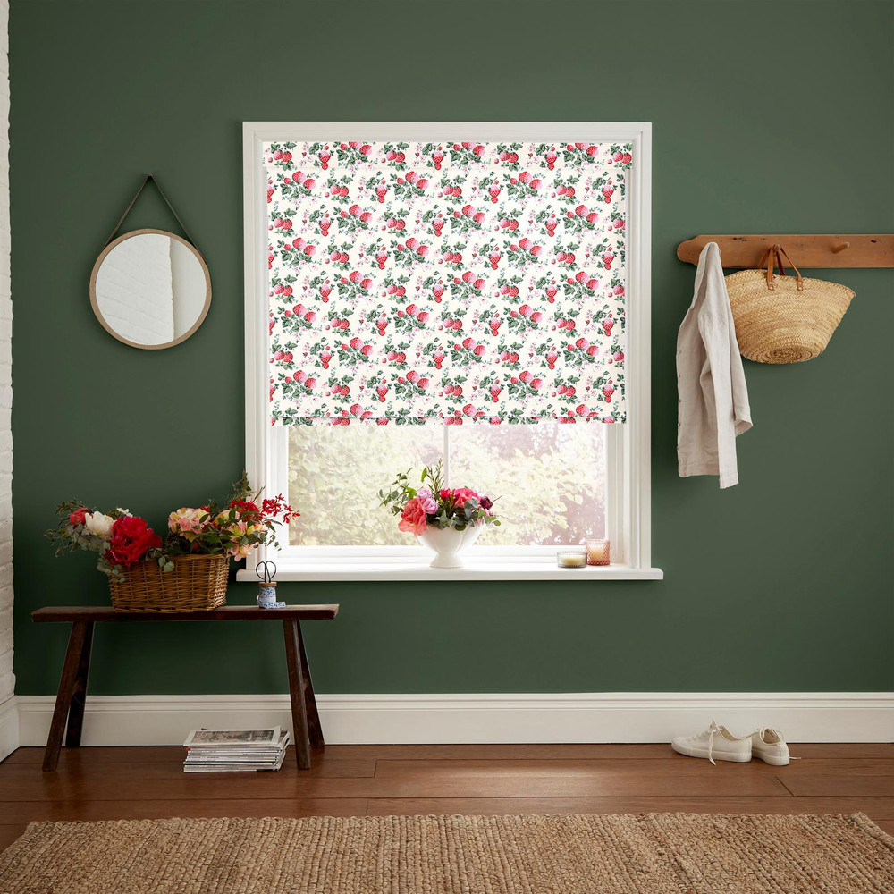 Strawberries Rose Pink Roman Blind - 130990rom_ROOMSET_01.jpg