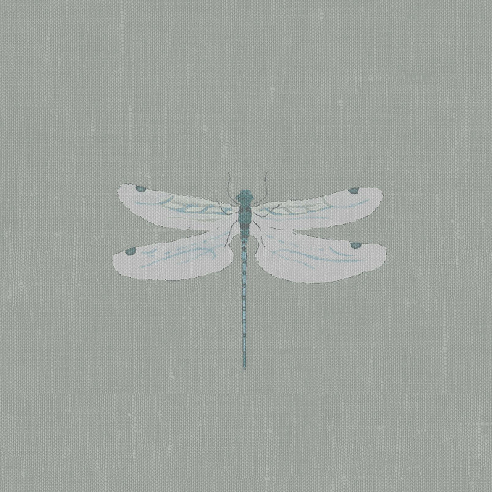 Dragonfly Grey Blue Roman Blind by Sophie Allport - 131193rom_DETAIL_01.jpg