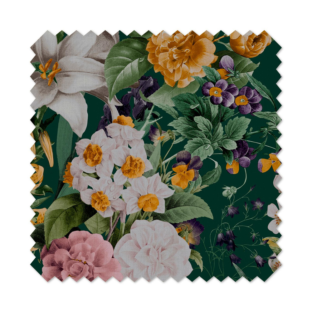 Glasshouse Flora Emerald Roman Blind - 116282rom_DETAIL_01.jpg