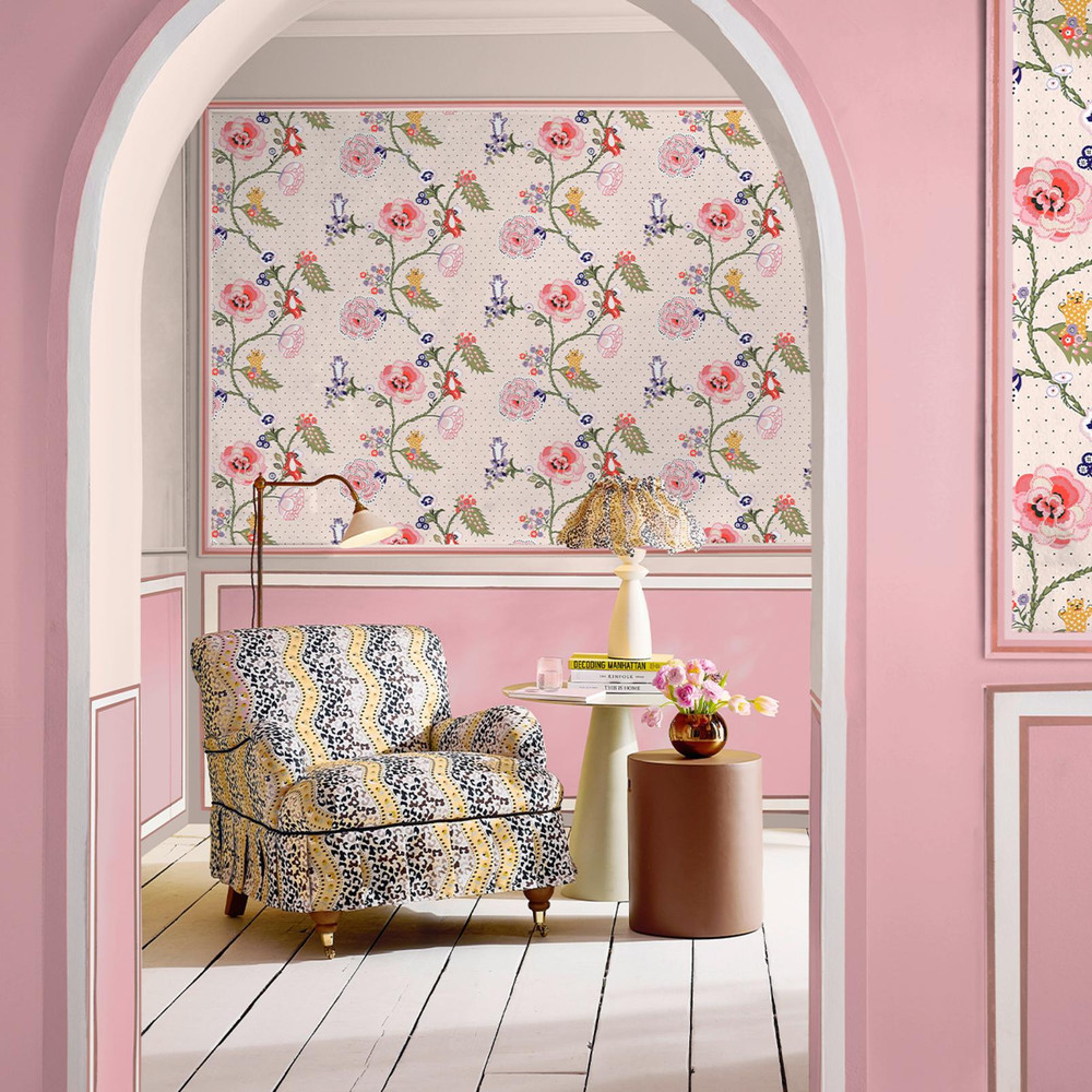 Cath Kidston Catnip Neutral Wallpaper - 131433_ROOMSET_CATNIP NEUTRAL_01.jpg