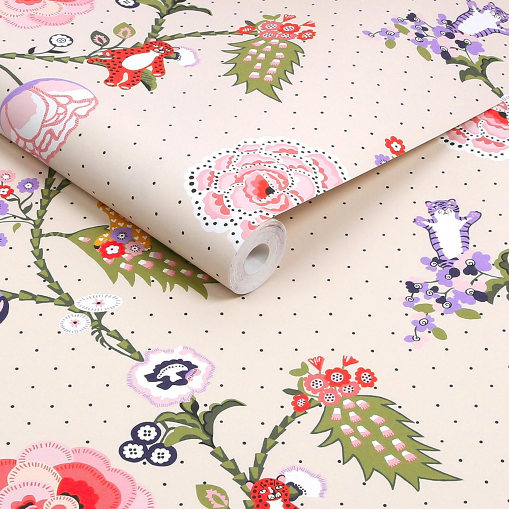 Cath Kidston Catnip Neutral Wallpaper - 131433_ROLLSHOT_CATNIP NEUTRAL_01.jpg