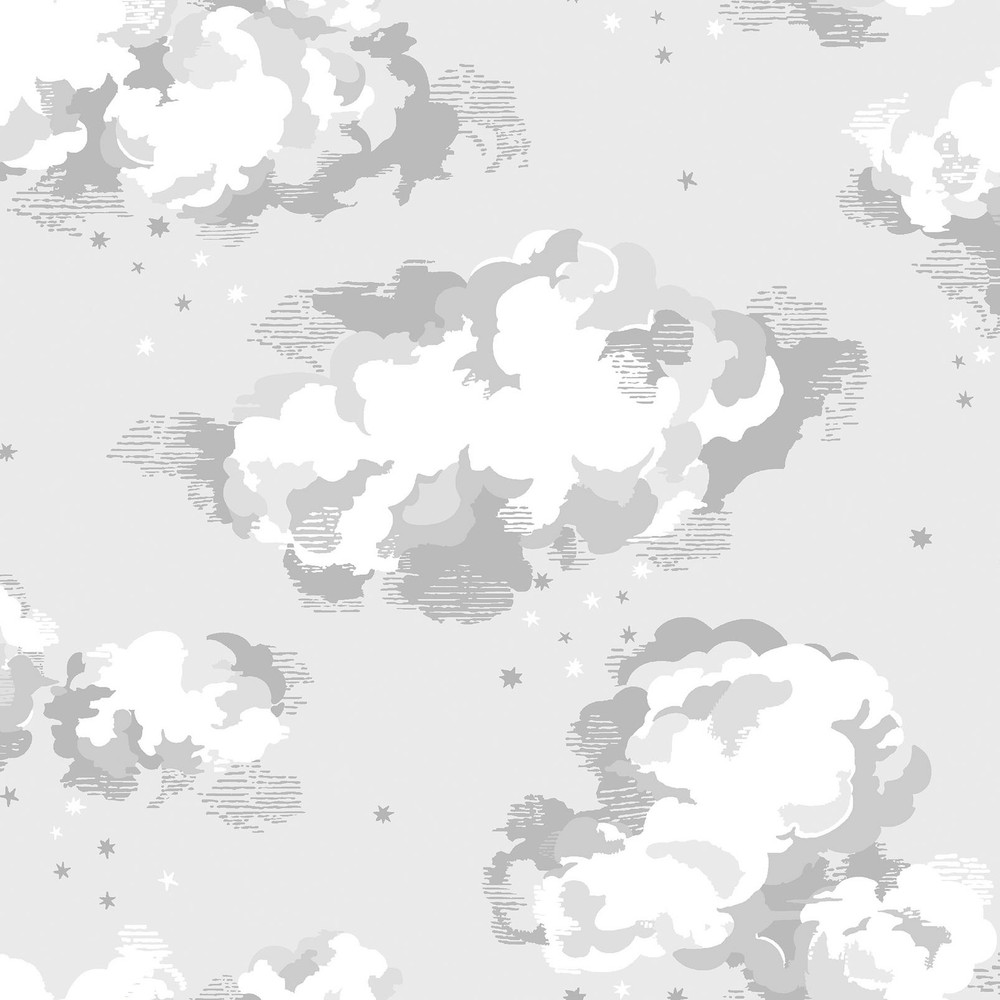 Cath Kidston Silver Linings Neutral Wallpaper - 131431_TILE_SILVER LININGS NEUTRAL_01.jpg