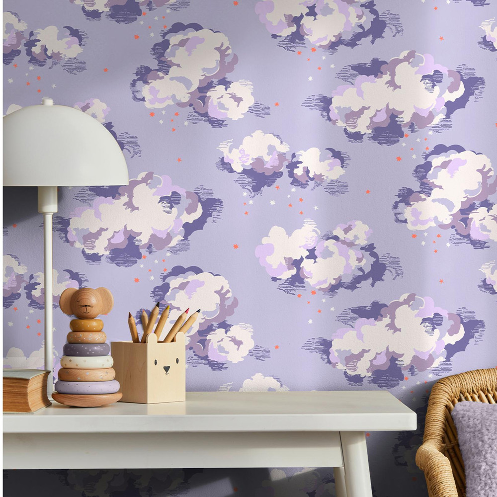 Cath Kidston Silver Linings Violet Wallpaper - 131430_ROOMSET_SILVER LININGS VIOLET_01.jpg