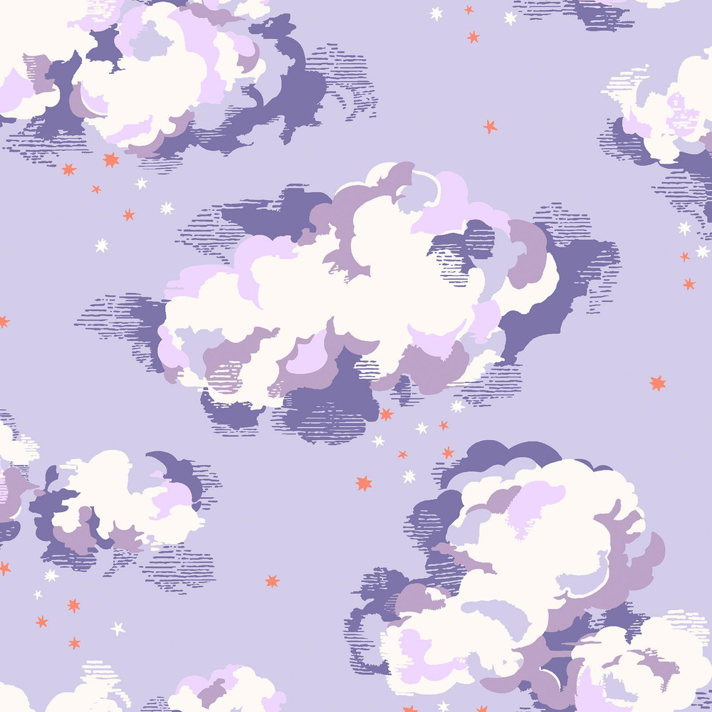 Cath Kidston Silver Linings Violet Wallpaper - 131430_TILE_SILVER LININGS VIOLET_01.jpg