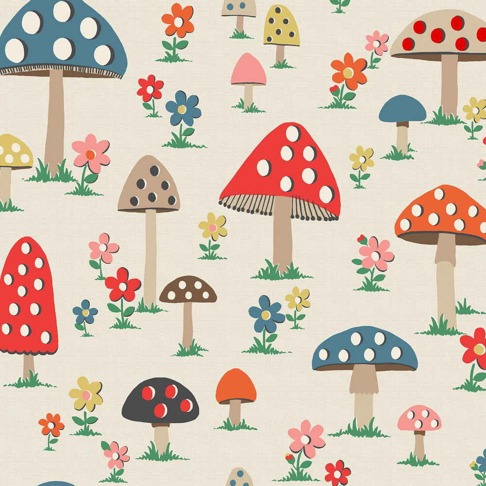 Cath Kidston Mushrooms Wallpaper - 131435_TILE_MUSHROOMS MULTI_01.jpg