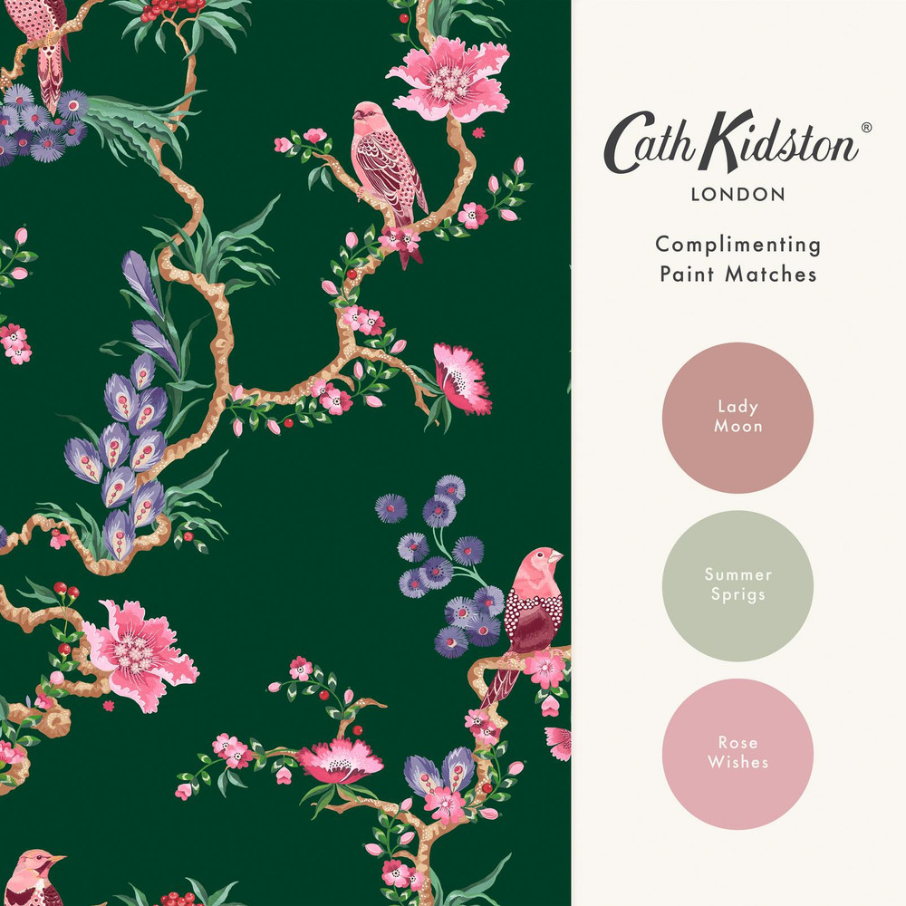 Cath Kidston Birds & Berries Emerald Wallpaper - 131428_FLATLAY_BIRDS AND BERRIES EMERALD_01.jpg